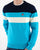 Fila Vintage Striped Crew Knit Aqua Navy White