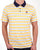 Fila Vintage Striped Polo Shirt yellow / navy