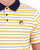 Fila Vintage Striped Polo Shirt yellow / navy