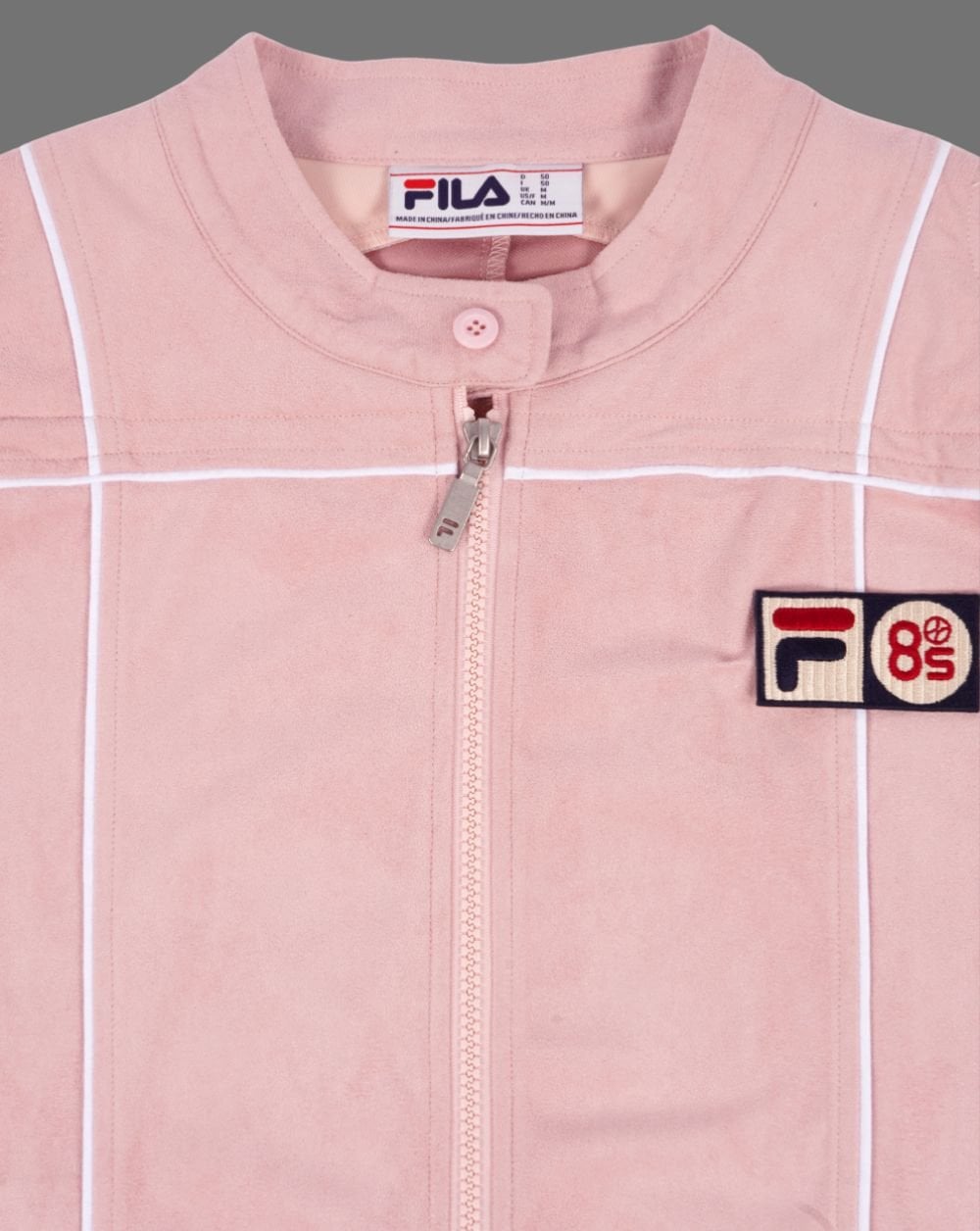 Fila Vintage Terrinda MK3 Pro Badged Track Top Pink/White