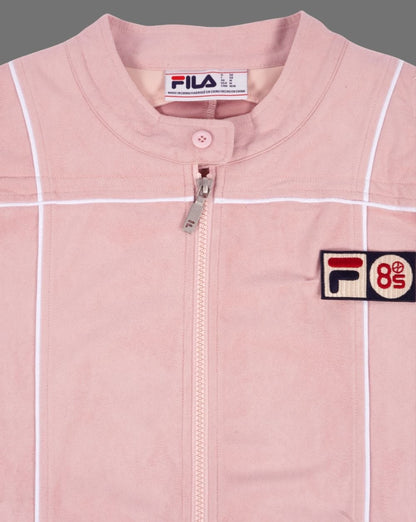 Fila Vintage Terrinda MK3 Pro Badged Track Top Pink/White
