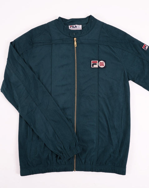Fila Vintage Terrinda Pro Badge Track Top Emerald Green