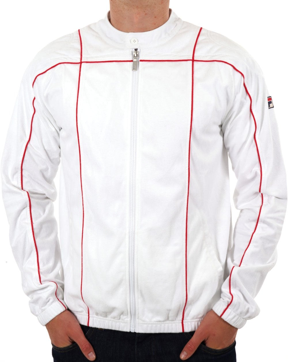 Fila Vintage Terrinda Track Top White Red