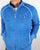Fila Vintage Terry Biker Track Top Ocean Blue