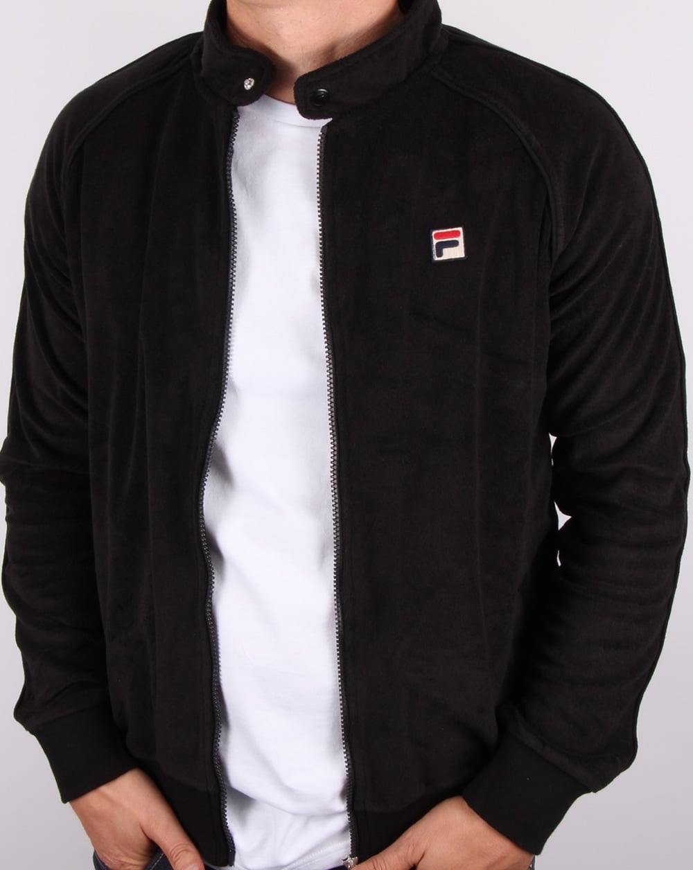 Fila Vintage Terry Track Top Black
