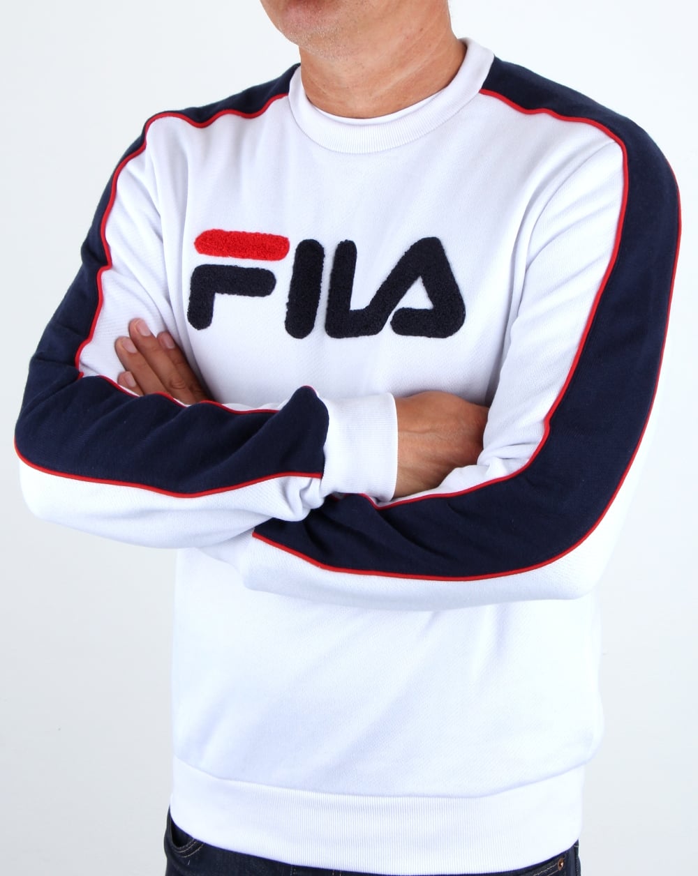 Fila Vintage Toby Sweatshirt White