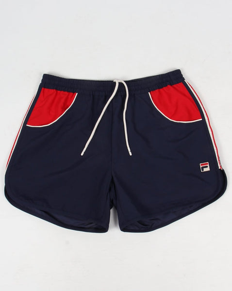 Fila Vintage Tomas Swim Beach Shorts Navy