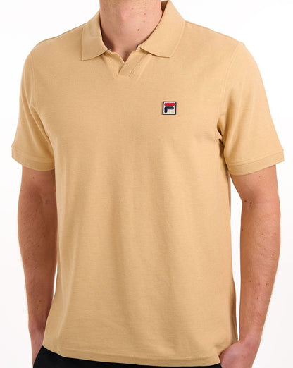 Fila Vintage Tristiano Textured Polo Classic Beige