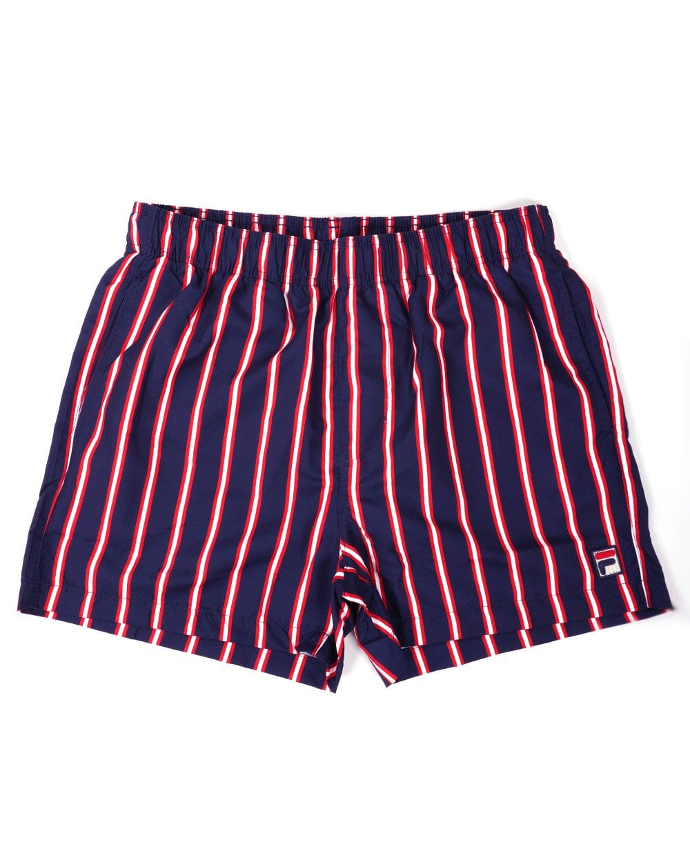 Fila Vintage Twin Stripe Swim Shorts Navy