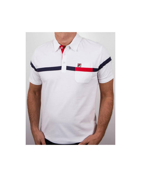 Fila Vintage Varelli Polo Shirt White