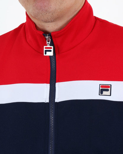 Fila Vintage Vilas Business Track Top Navy White Red