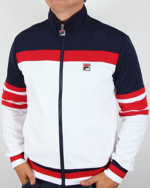 Fila Vintage Vilas Track Jacket White/Red/Navy