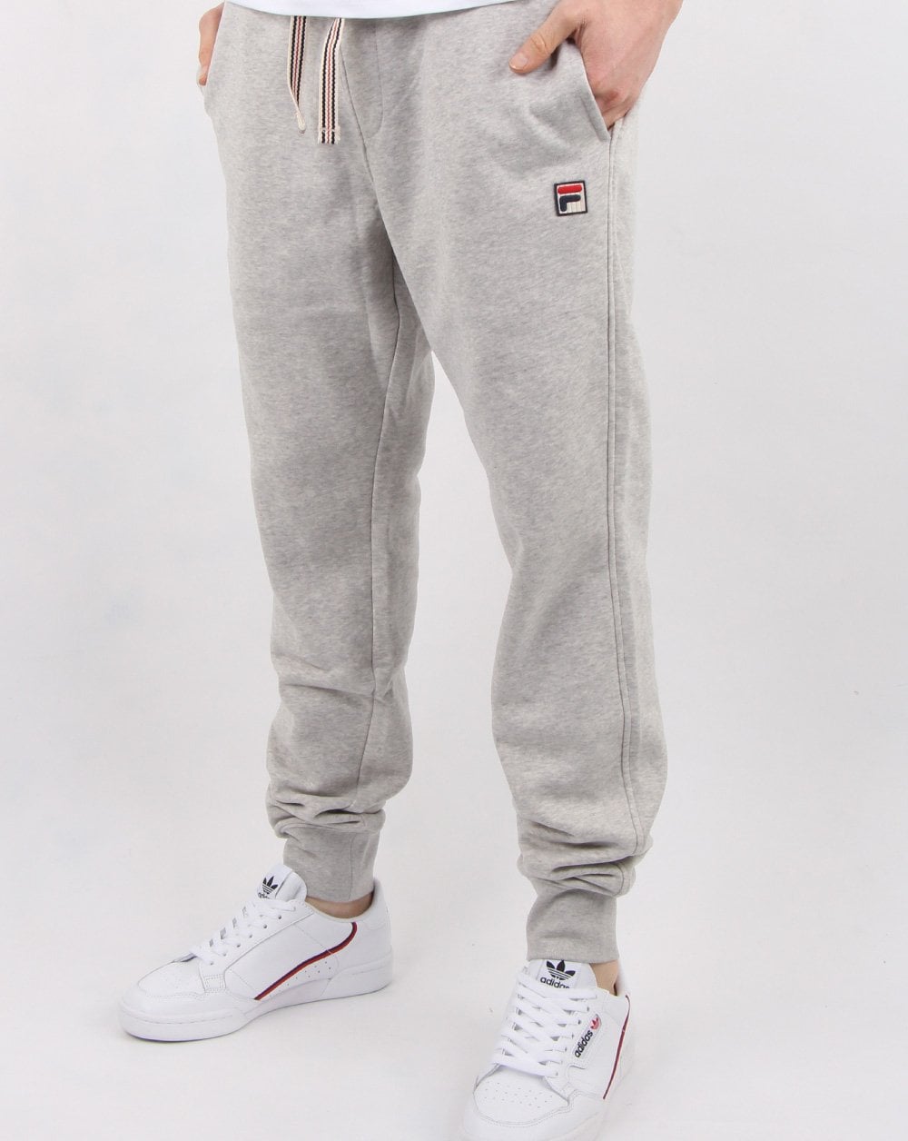 Fila Vintage Visconti Track Pants Mid Grey Marl