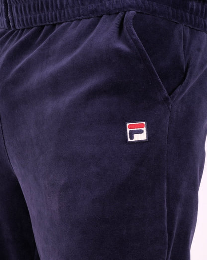 Fila Vintage Yarel Velour Track Pants Navy