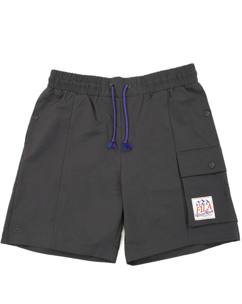 Fila White Rock Cargo Shorts Dark Grey
