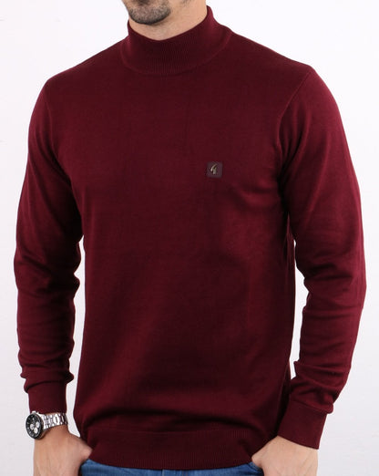 Gabicci Vintage Duke Turtle Neck Cabernet