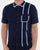 Gabicci Vintage Enquirer Short Sleeve Cardigan Surf Blue