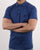 Gabicci Vintage Jackson Knitted Polo Blue