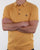 Gabicci Vintage Jackson Knitted Polo Shirt Mustard