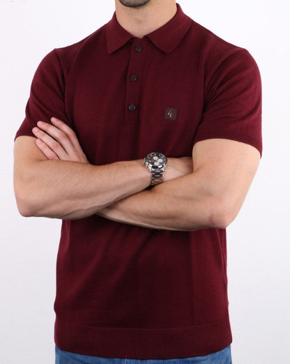 Gabicci Vintage Jackson Polo Deep Red
