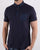 Gabicci Vintage Kemble Woven Print Polo Navy