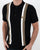 Gabicci Vintage Knitted Polo Black - Dual stripe