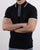 Gabicci Vintage Linekar Collar Knitted Polo Navy