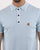 Gabicci Vintage Linekar Tip Collar Knitted Polo Sky Blue