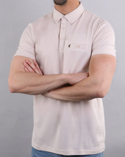Gabicci Vintage Polo Shirt Oat