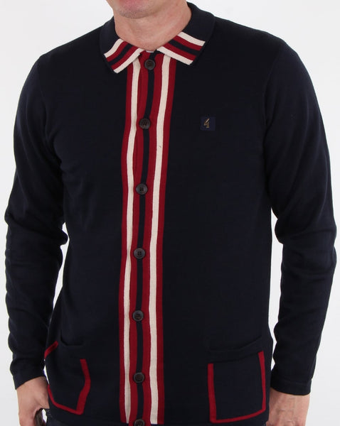 Gabicci Vintage Runway Cardigan Navy