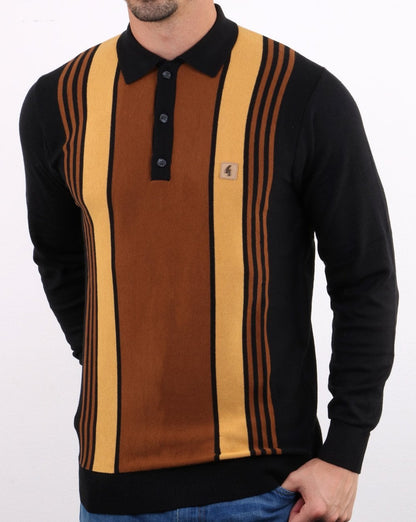 Gabicci Vintage Searle Polo Shirt Black
