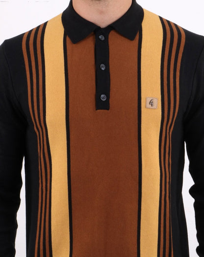 Gabicci Vintage Searle Polo Shirt Black