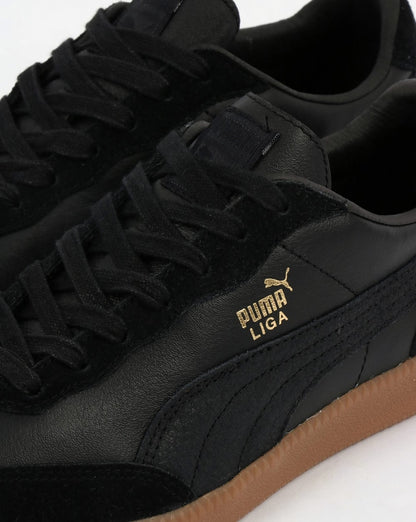 Puma Liga Leather Trainers Black