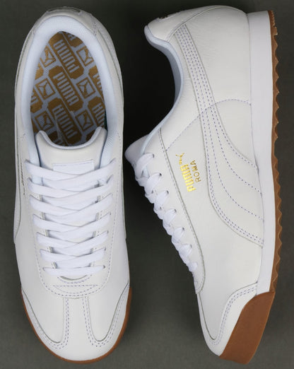 Puma Roma Classic Gum Trainers White/Gum
