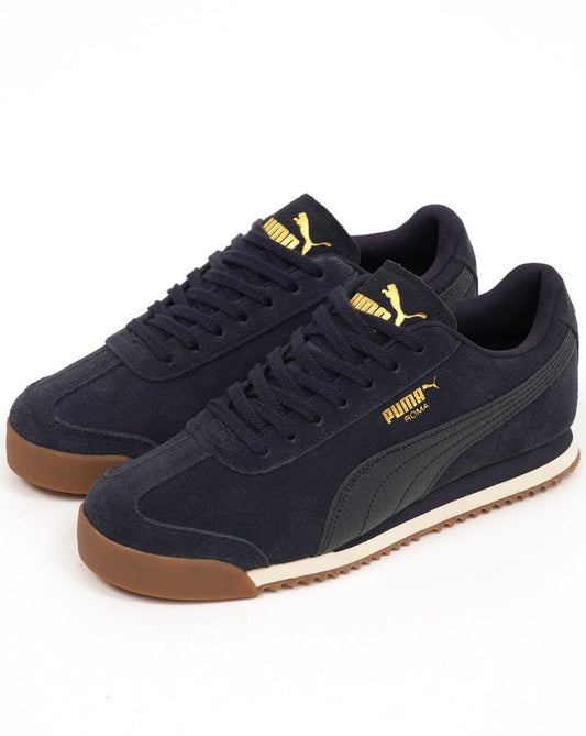 Puma Puma Roma Suede Trainers Navy