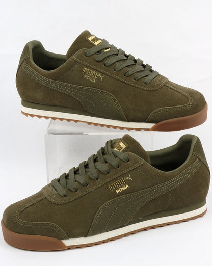 Puma Roma Trainers Premium Olive khaki
