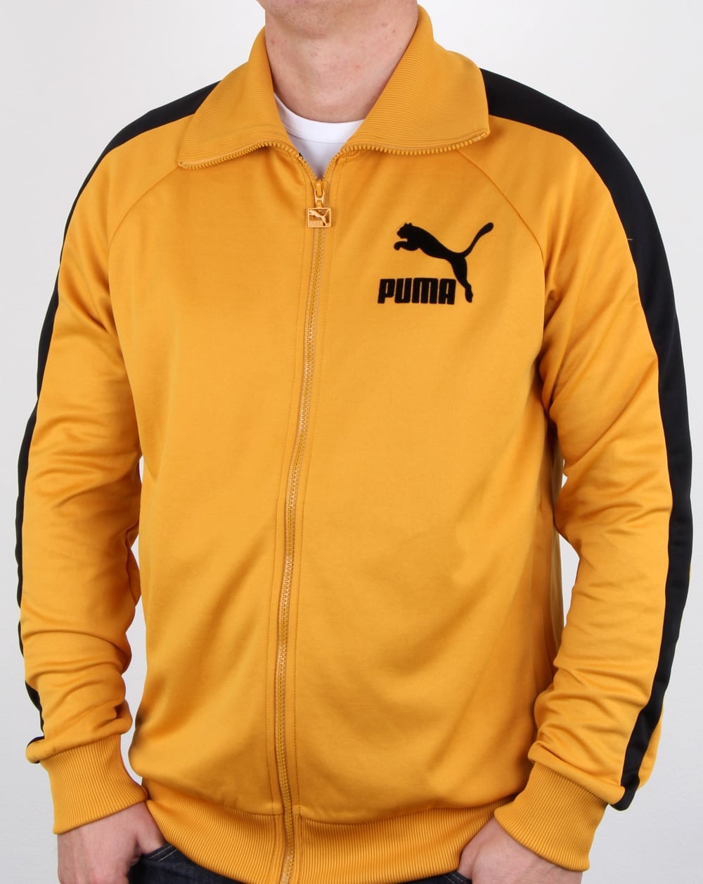 Puma T7 Vintage Track Top Mineral Yellow/black