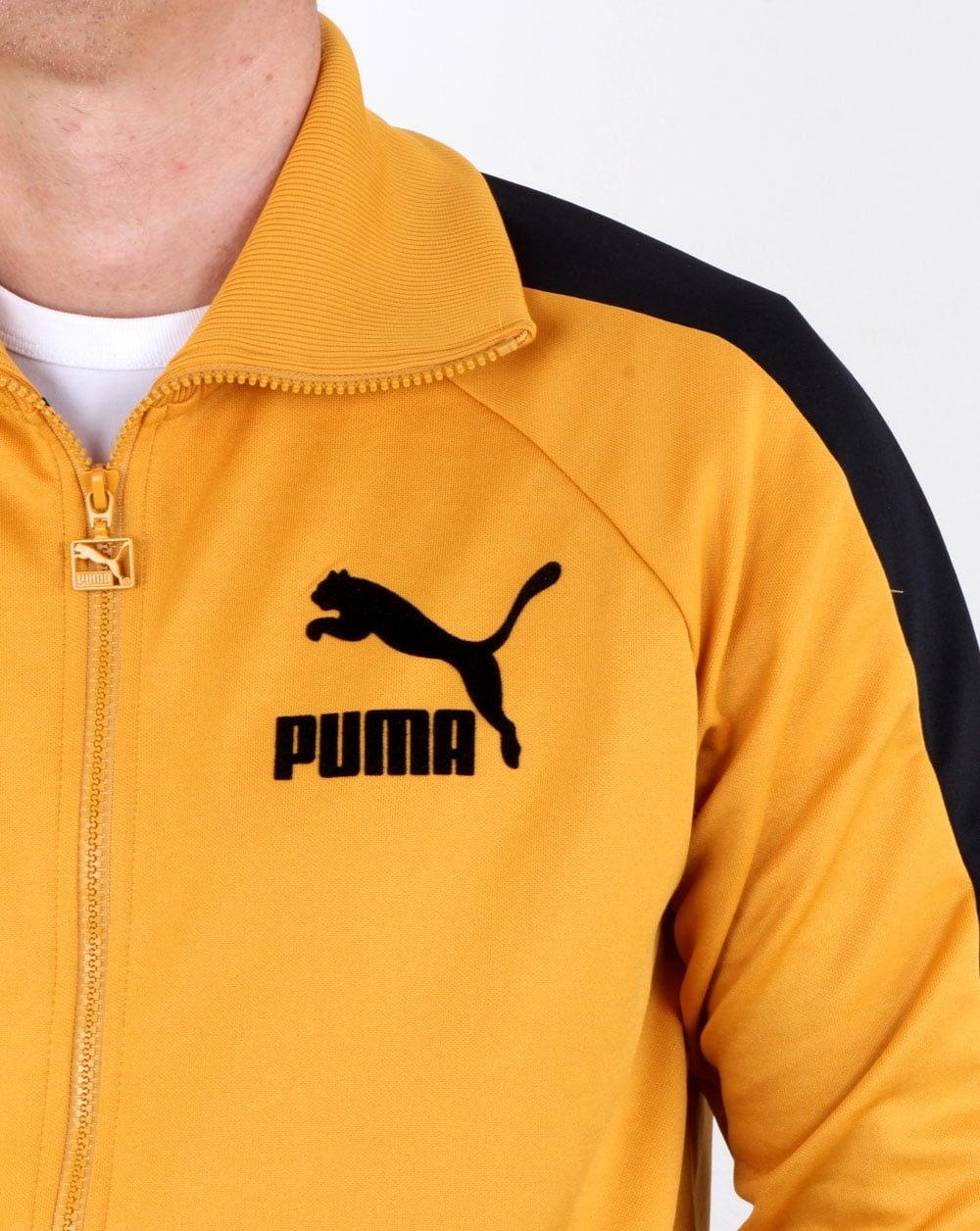 Puma T7 Vintage Track Top Mineral Yellow/black