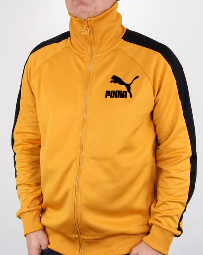 Puma T7 Vintage Track Top Mineral Yellow/black