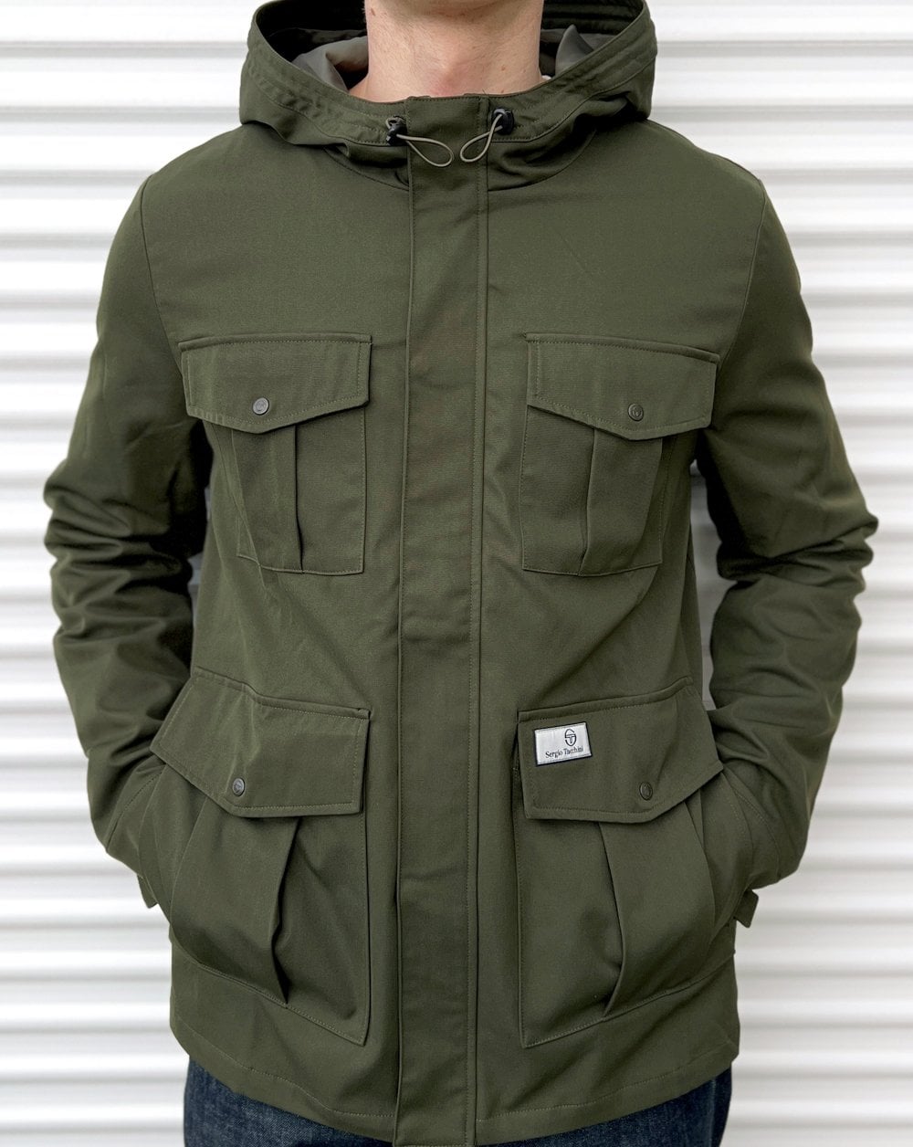 Sergio Tacchini 4 Pocket Jacket Dark Olive