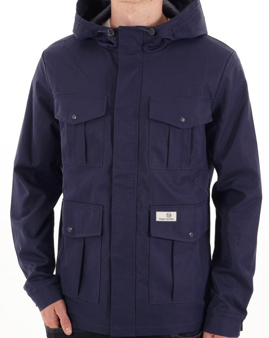 Sergio Tacchini Sergio Tacchini 4 Pocket Jacket Navy Blue