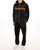 Sergio Tacchini Albi Velour Hooded Track Top Black