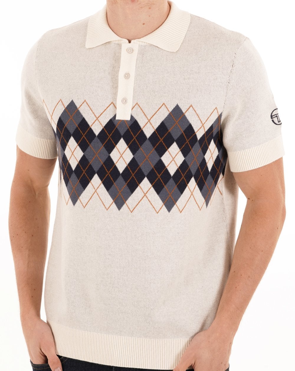 Sergio Tacchini Carezza Knitted Polo Gardenia
