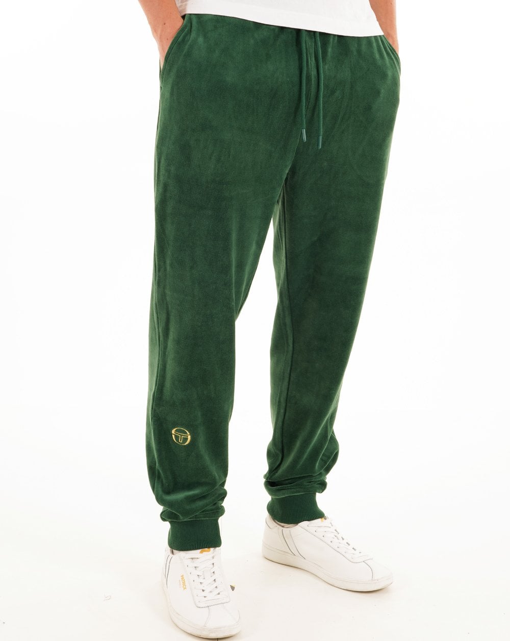 Sergio Tacchini Classic Velour Track Pants Green