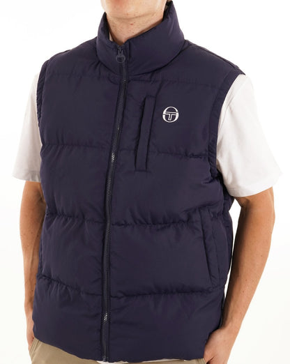 Sergio Tacchini Court Padded Gilet Navy