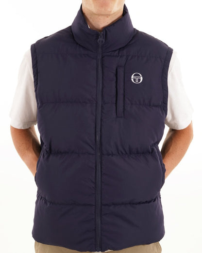Sergio Tacchini Court Padded Gilet Navy