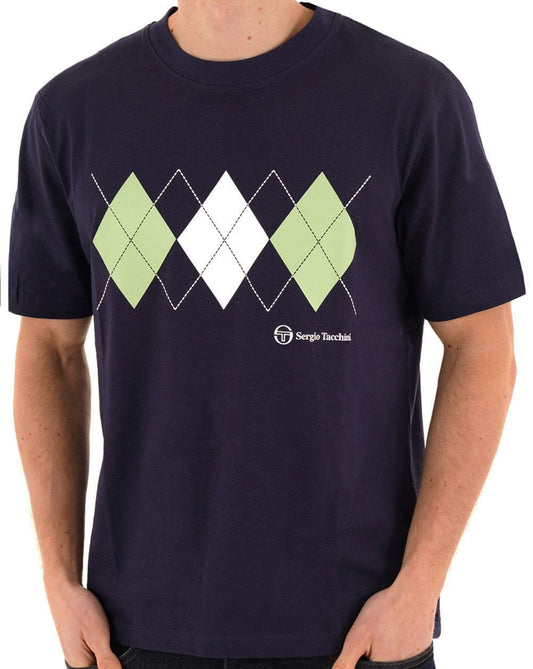 Sergio Tacchini Sergio Tacchini Diamond T Shirt Navy / Green