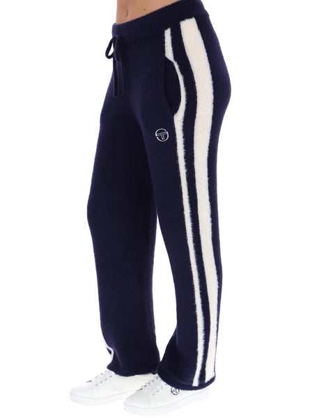 Sergio Tacchini Donatella Track Pants Navy Blue/Gardenia