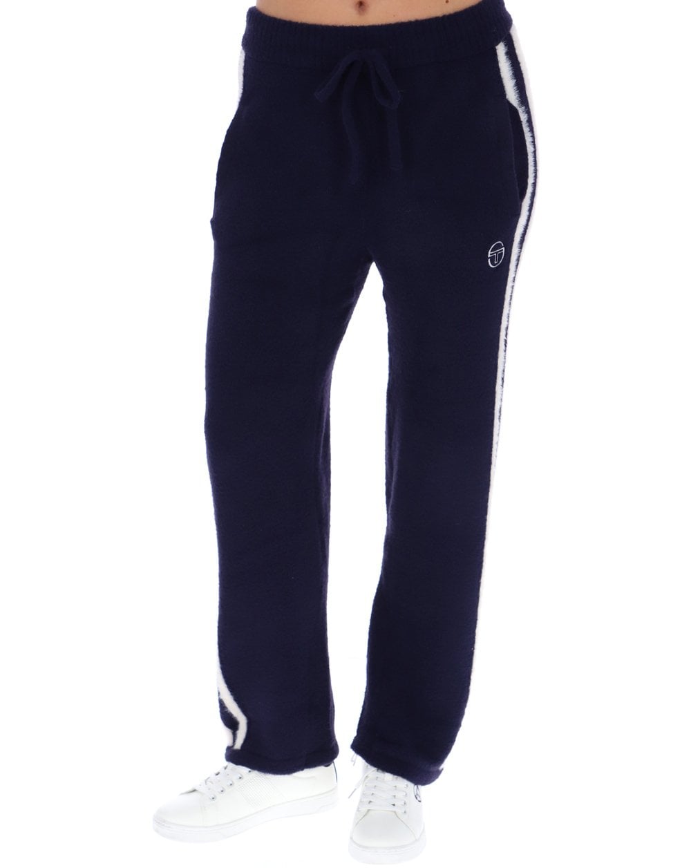 Sergio Tacchini Donatella Track Pants Navy Blue/Gardenia