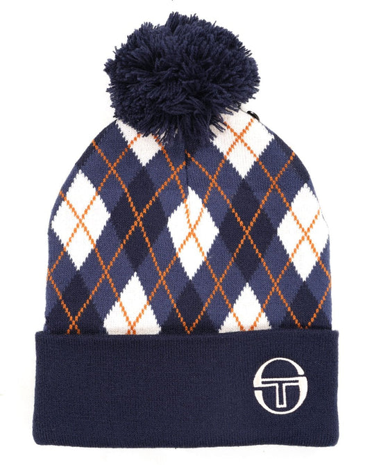 Sergio Tacchini Sergio Tacchini Hamilton Bobble Beanie Navy Blue